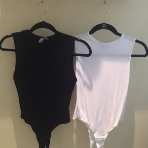 Black and White High Neck Body